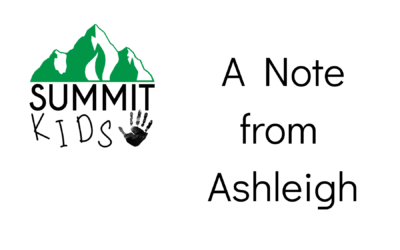 A Note from Ashleigh