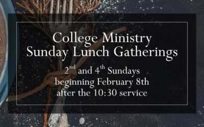College Ministry Sunday lunch gatherings